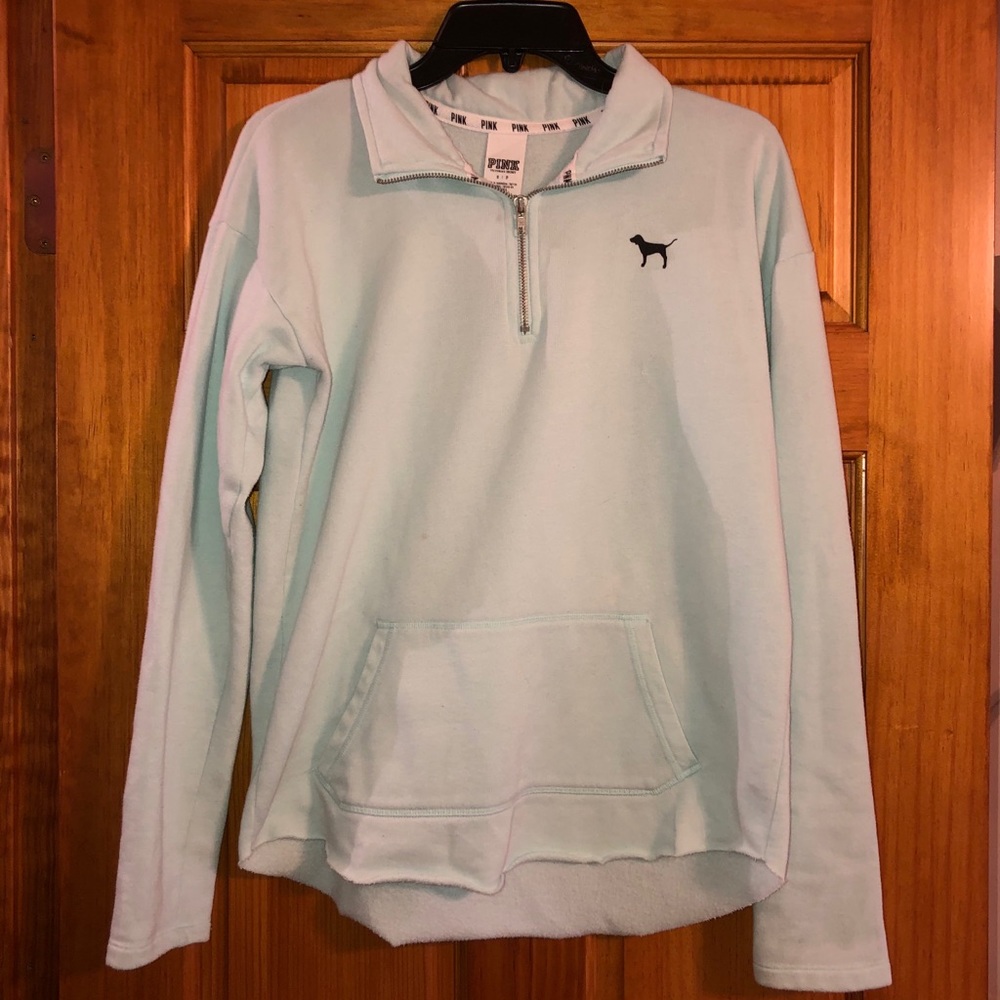 PINK 1/4 zip sweatshirt